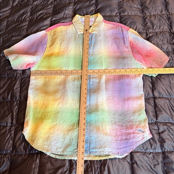 Tommy Bahama Pastel Multicolor Button Down Shirt M - Picture 6 of 8